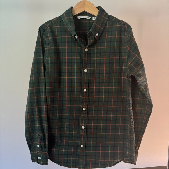 Janie and Jack Brushed Twill Plaid Shirt - Picture 2 of 5